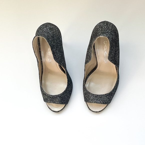 Brand New Caparros Glitter Grey Heels - 7.5 - Picture 4 of 4